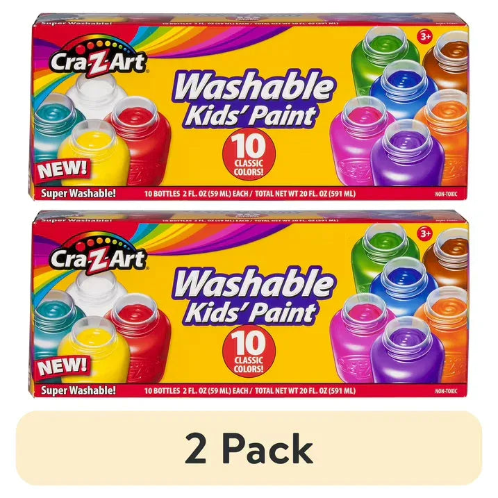 Wholesale Price with free shipping across the USA for (2 pack) Cra-Z-Art Poster Paint Pots - 10 Count, 2oz - Manji Distributors