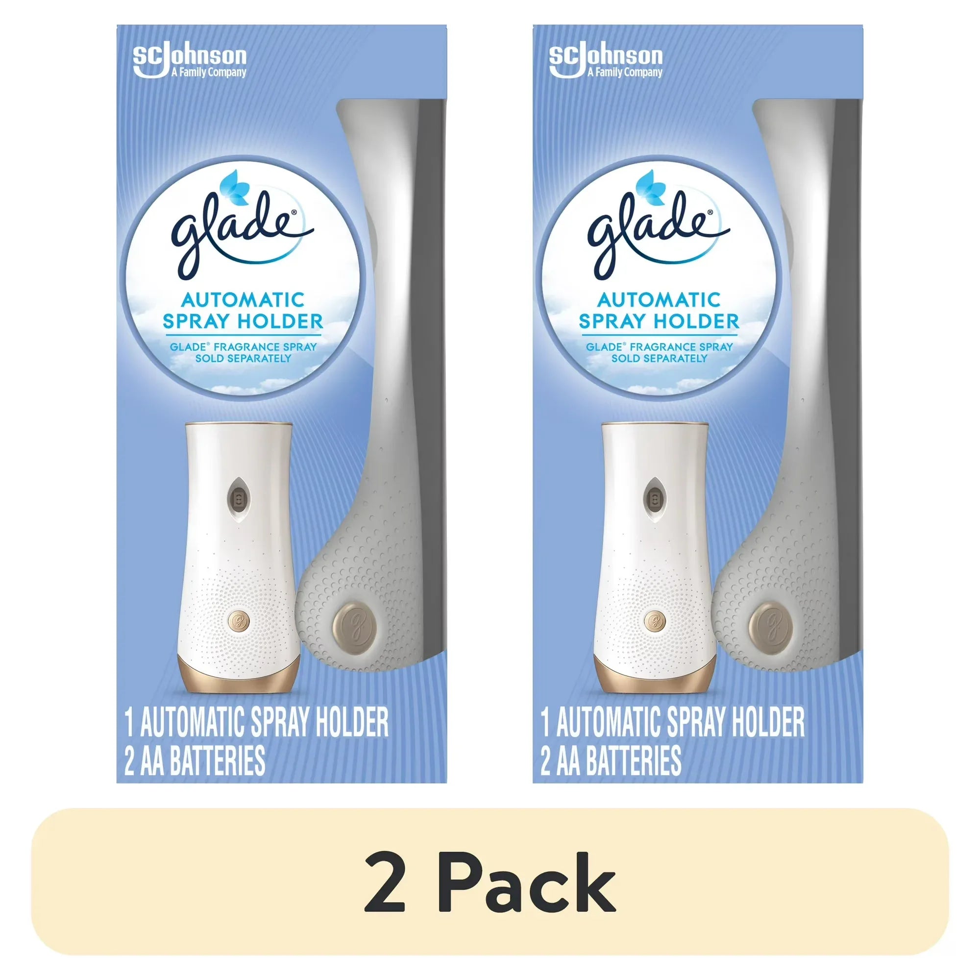 Wholesale Price with free shipping across the USA for (2 pack) Glade Automatic Spray Holder, Battery-Operated Air Freshener Spray, 10.2 oz, 1 Count - Manji Distributors