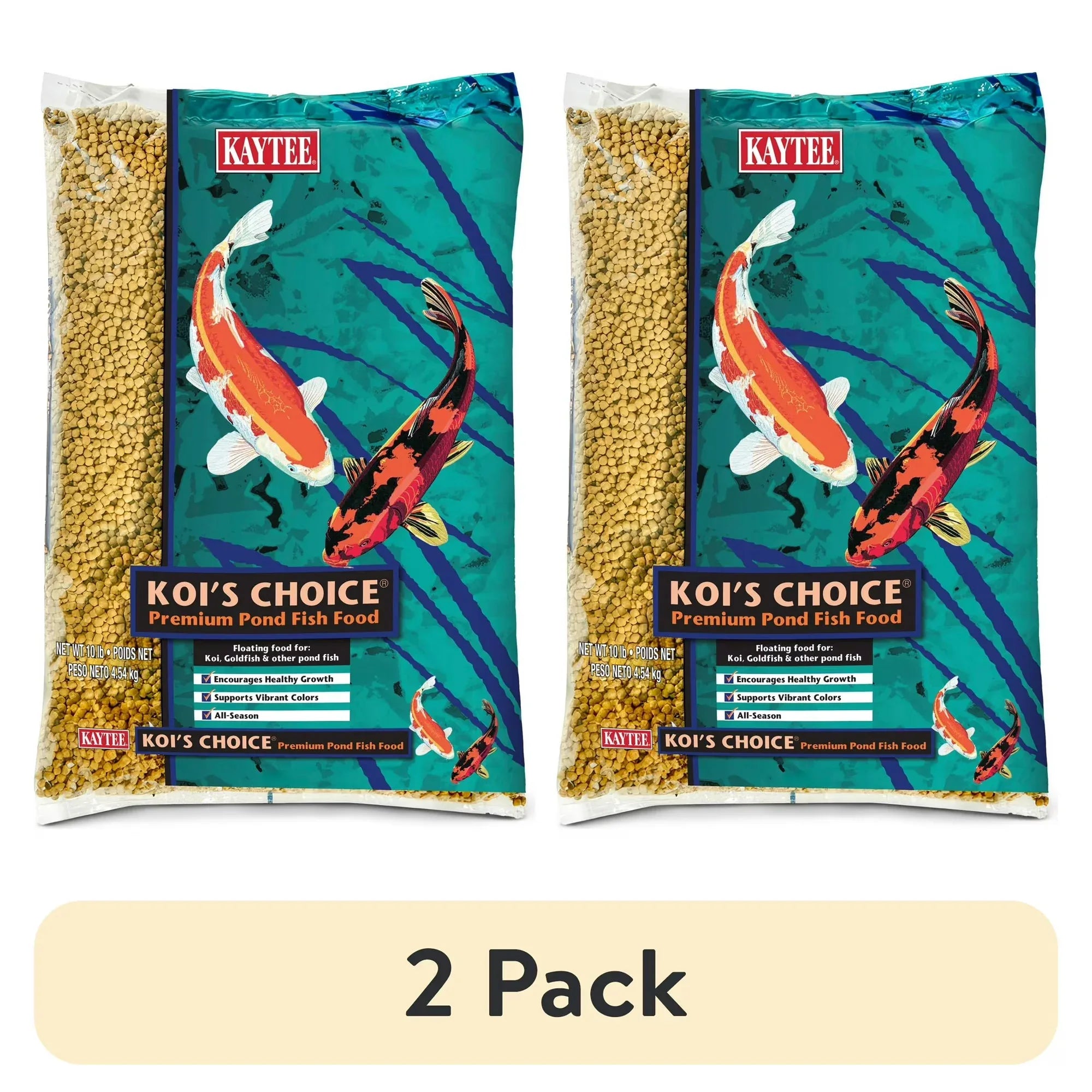 Wholesale Price with free shipping across the USA for (2 pack) Kaytee Koi's Choice Koi Floating Fish Food 10 pounds - Manji Distributors