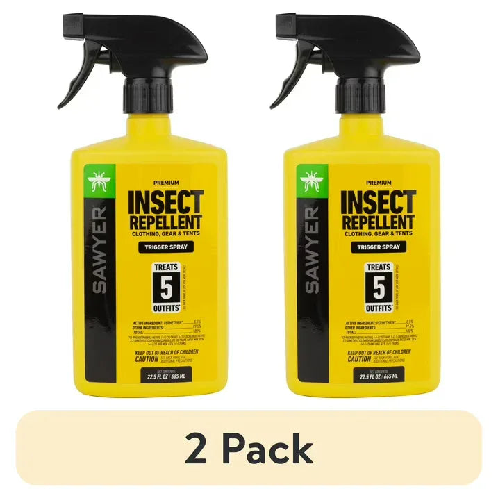 Wholesale Price with free shipping across the USA for (2 pack) Sawyer Products SP656 Premium Permethrin Clothing and Gear Insect Repellent Trigger Spray, 22.5-Oz - Manji Distributors