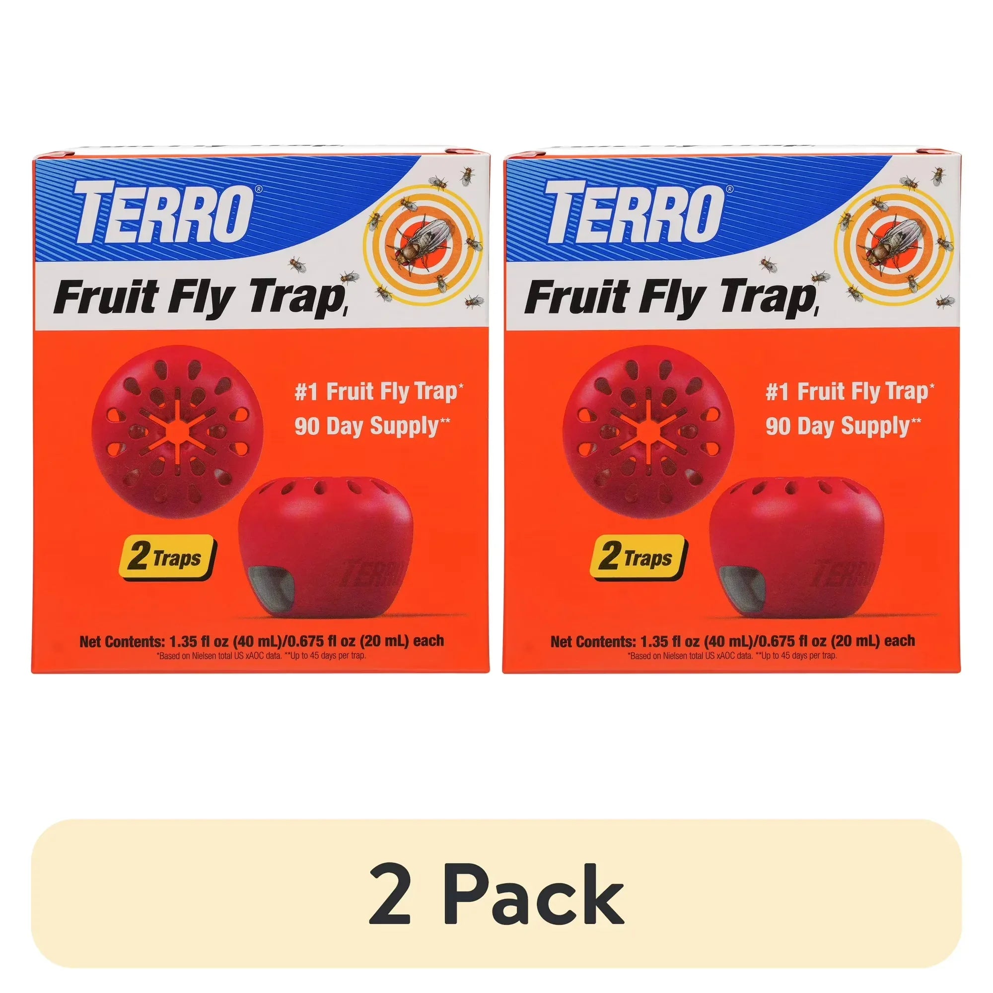 Wholesale Price with free shipping across the USA for (2 pack) TERRO Fruit Fly Trap, 2 Pack - Manji Distributors