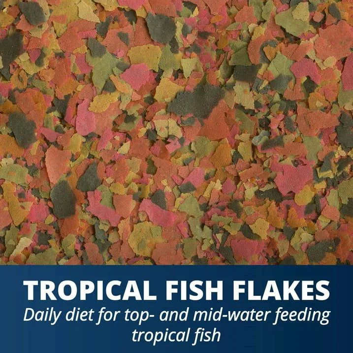 Wholesale Price with free shipping across the USA for (5 pack) Tetra TetraMin Tropical Flakes Nutritionally Balanced Fish Food, 1 oz. - Manji Distributors