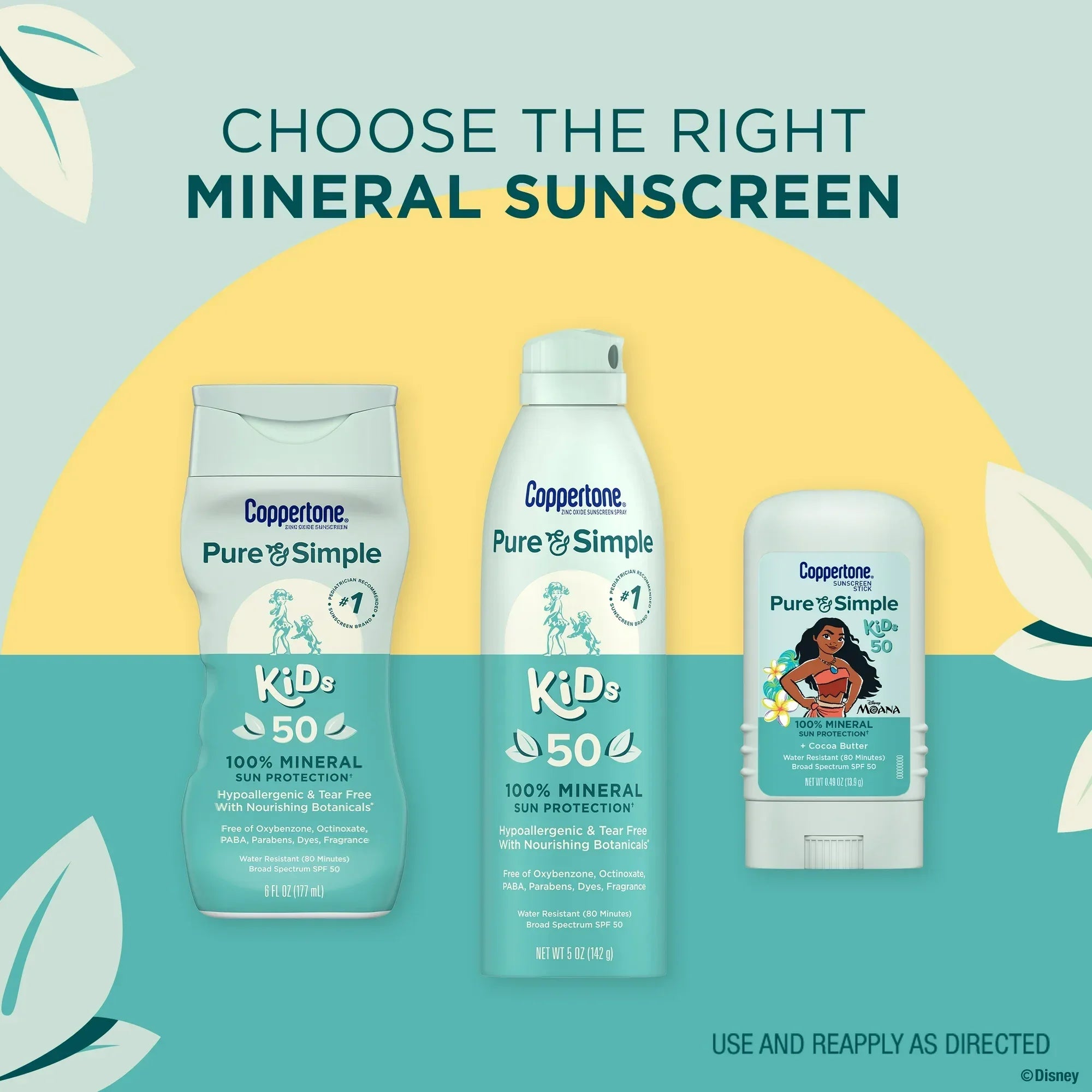 Wholesale Price with free shipping across the USA for Coppertone Pure & Simple, 100% Mineral Sunscreen Stick, Child, SPF 50, 0.49 oz - Manji Distributors