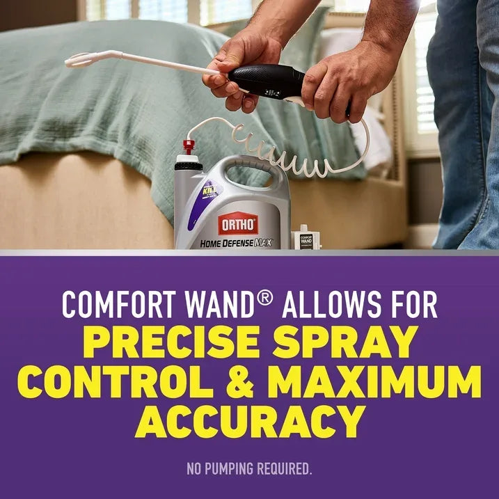 Wholesale Price with free shipping across the USA for Ortho Home Defense Max Bed Bug, Flea and Tick Killer with Comfort Wand, 1 gal. - Manji Distributors