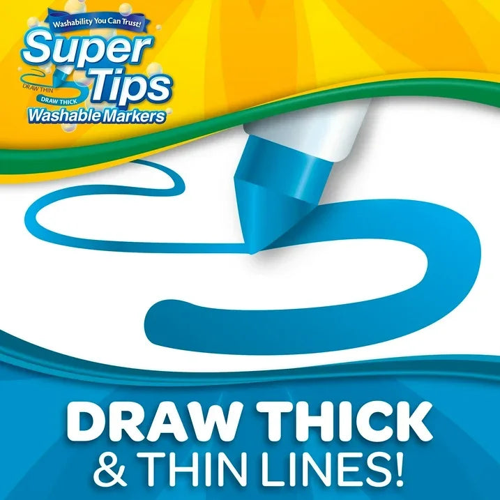 Wholesale Price with free shipping across the USA for Crayola Super Tips Washable Markers for Kids, 50 Ct, Classroom Must Haves, Back to School Supplies, 3+ - Manji Distributors