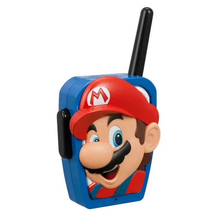 Wholesale Price with free shipping across the USA for Super Mario Extended Range Walkie Talkies - Action Figures - Push to Talk Button, Children Ages 3+ - Manji Distributors
