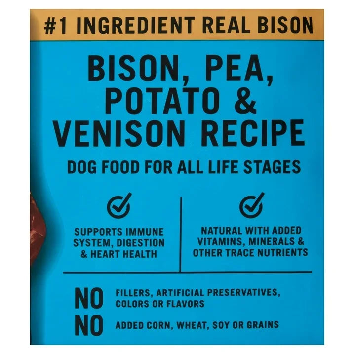 Wholesale Price with free shipping across the USA for Pure Balance Wild & Free Bison, Pea, Potato & Venison Recipe Dry Dog Food, Grain Free, 24 lbs - Manji Distributors