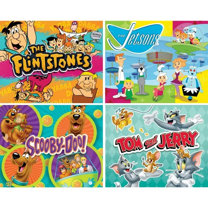 Wholesale Price with free shipping across the USA for MasterPieces Kids Puzzle Bundle - Hanna Barbera 4-Pack 100 Piece Puzzles - Manji Distributors