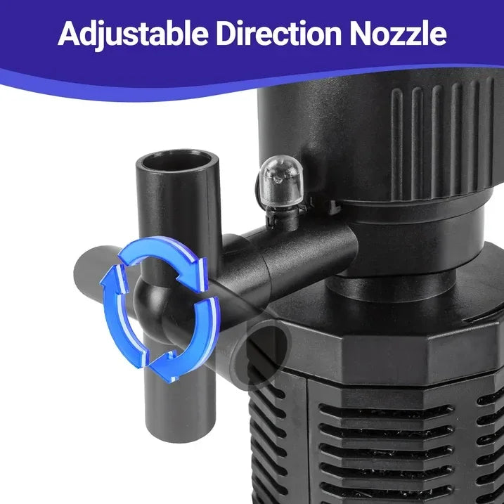 Wholesale Price with free shipping across the USA for WEINFUN 25W Aquarium Internal Filter, with Aeration System, Silent Submersible Filters, for 60-150 Gallon Tanks - Manji Distributors