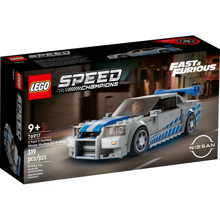 Wholesale Price with free shipping across the USA for LEGO Speed Champions 2 Fast 2 Furious Nissan Skyline GT-R (R34) 76917 Race Car Toy Model Building Kit, Collectible with Racer Minifigure, 2023 Set for Kids - Manji Distributors