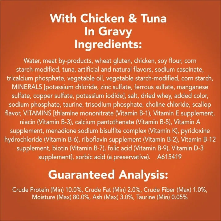 Wholesale Price with free shipping across the USA for (12 pack) Purina Friskies Chicken and Tuna, Wet Cat Food, 5.5 oz Can - Manji Distributors