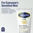 Wholesale Price with free shipping across the USA for Cetaphil Sheer Mineral Sunscreen Lotion, SPF 50, Fragrance Free, 3 oz - Manji Distributors