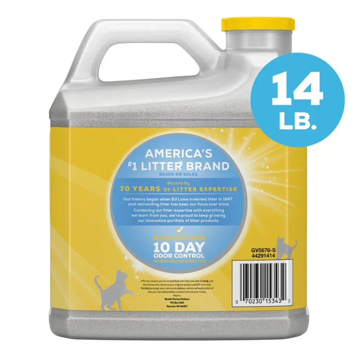 Wholesale Price with free shipping across the USA for Purina Tidy Cats Clumping Cat Litter, Glade Clear Springs Deodorizing, Low Dust, 14 lb. Jug - Manji Distributors