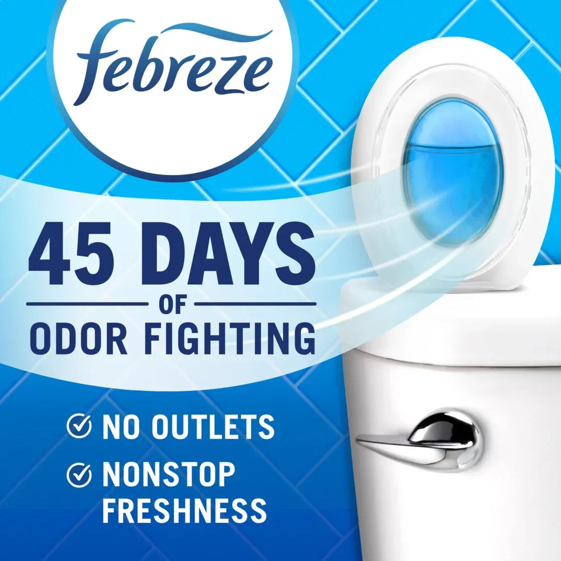 Wholesale Price with free shipping across the USA for Febreze Odor-Fighting BATH Air Freshener, Gain Original Scent, 3 Count - Manji Distributors