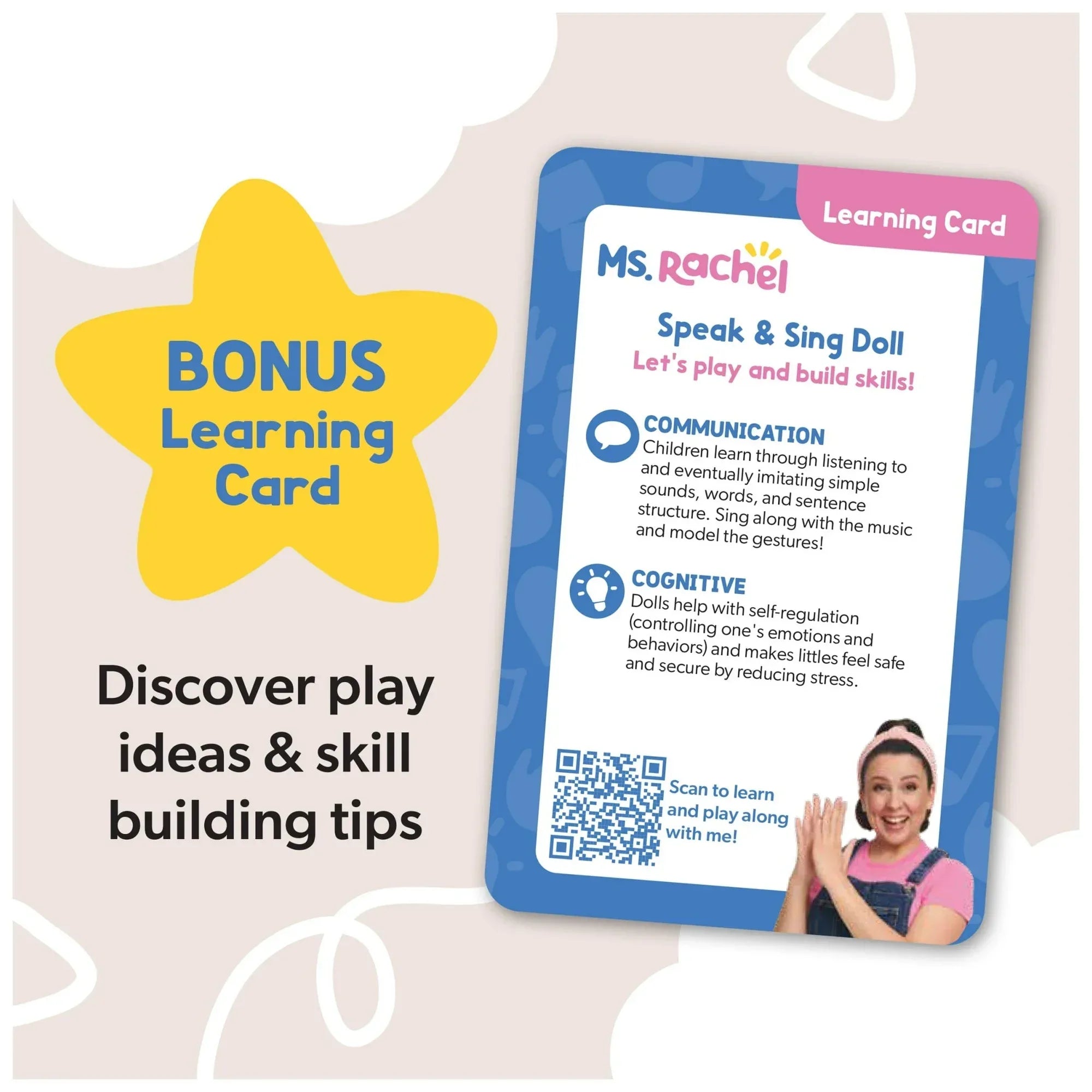 Wholesale Price with free shipping across the USA for Ms. Rachel Official Speak & Sing 16-Inch Plush Doll for Ages 6 Months to 3+ Years - Manji Distributors