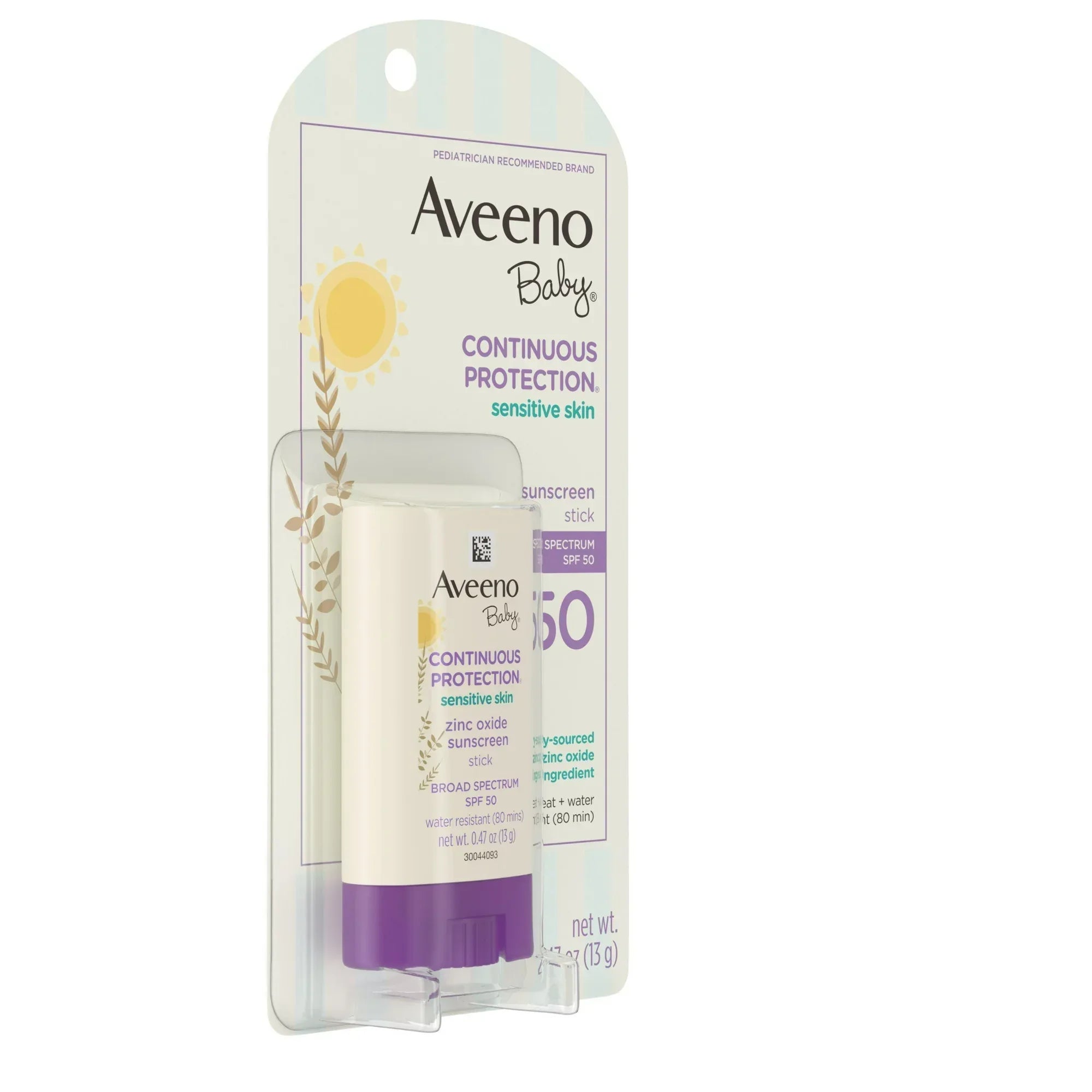Wholesale Price with free shipping across the USA for Aveeno Baby Sensitive Skin SPF 50 Mineral Sunscreen Stick, 0.47 oz - Manji Distributors
