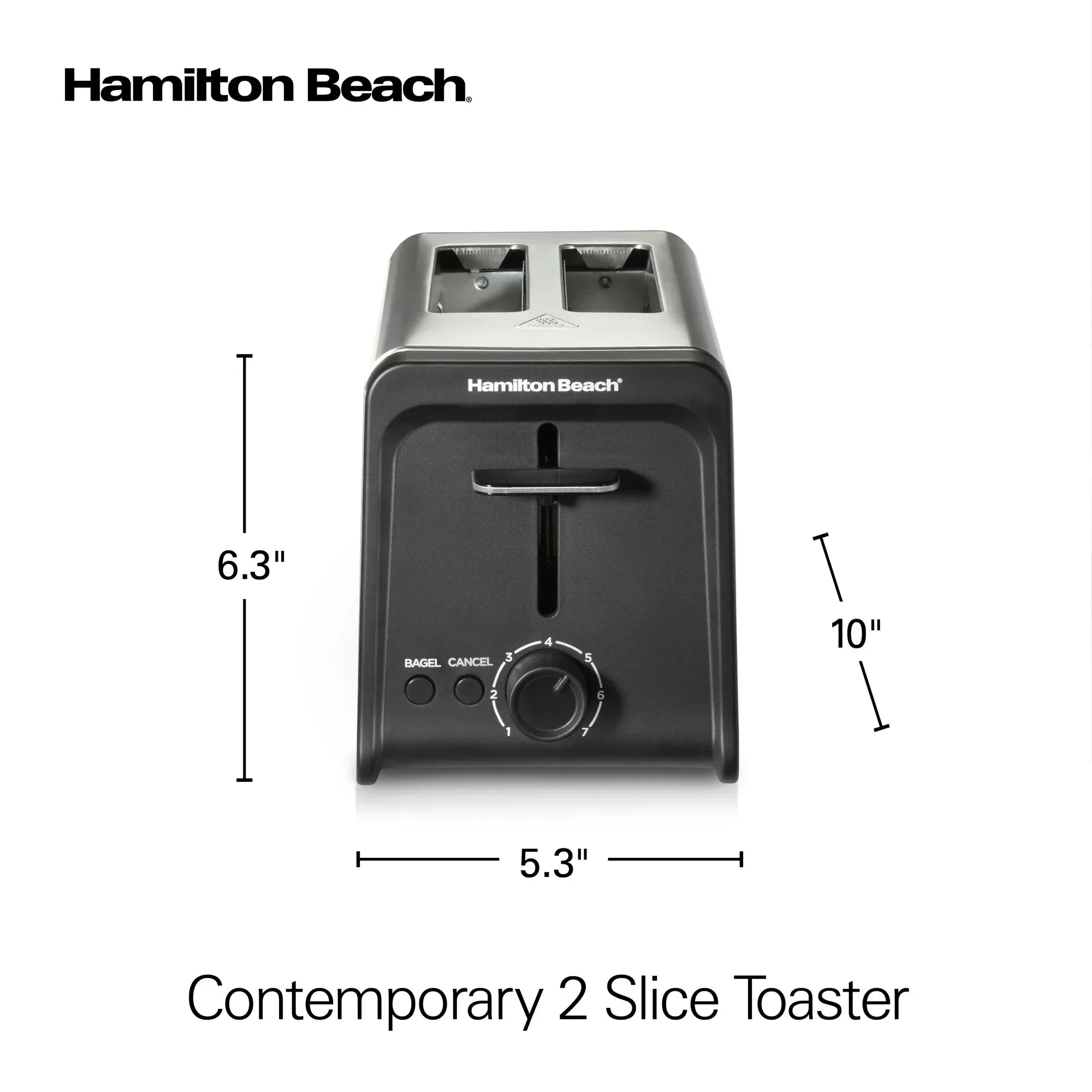Wholesale Price with free shipping across the USA for Hamilton Beach 2 Slice Toaster with Wide Slots, Bagel Function, Toast Boost, Stainless, New, 22997F - Manji Distributors