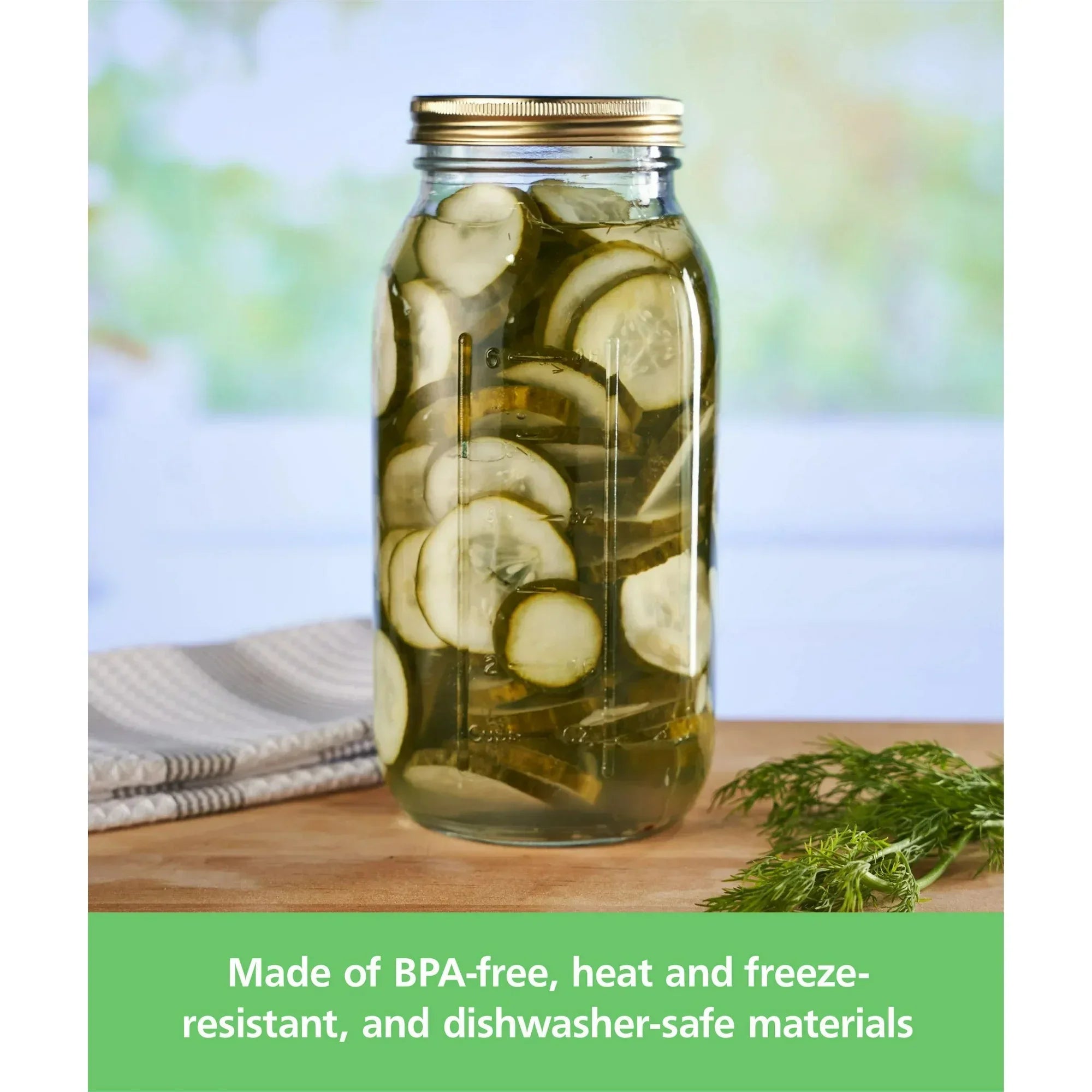 Wholesale Price with free shipping across the USA for (2 pack) Mainstays 64 oz Airtight Glass Wide Mouth Canning Jars (6 Count) - Manji Distributors