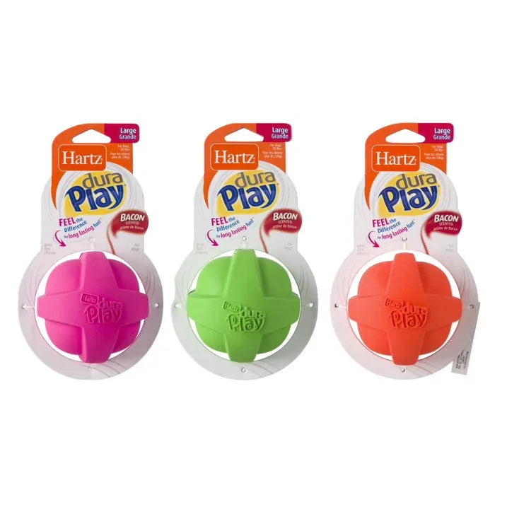 Wholesale Price with free shipping across the USA for Hartz Dura Play Ball Dog Toy, Large, Color May Vary - Manji Distributors