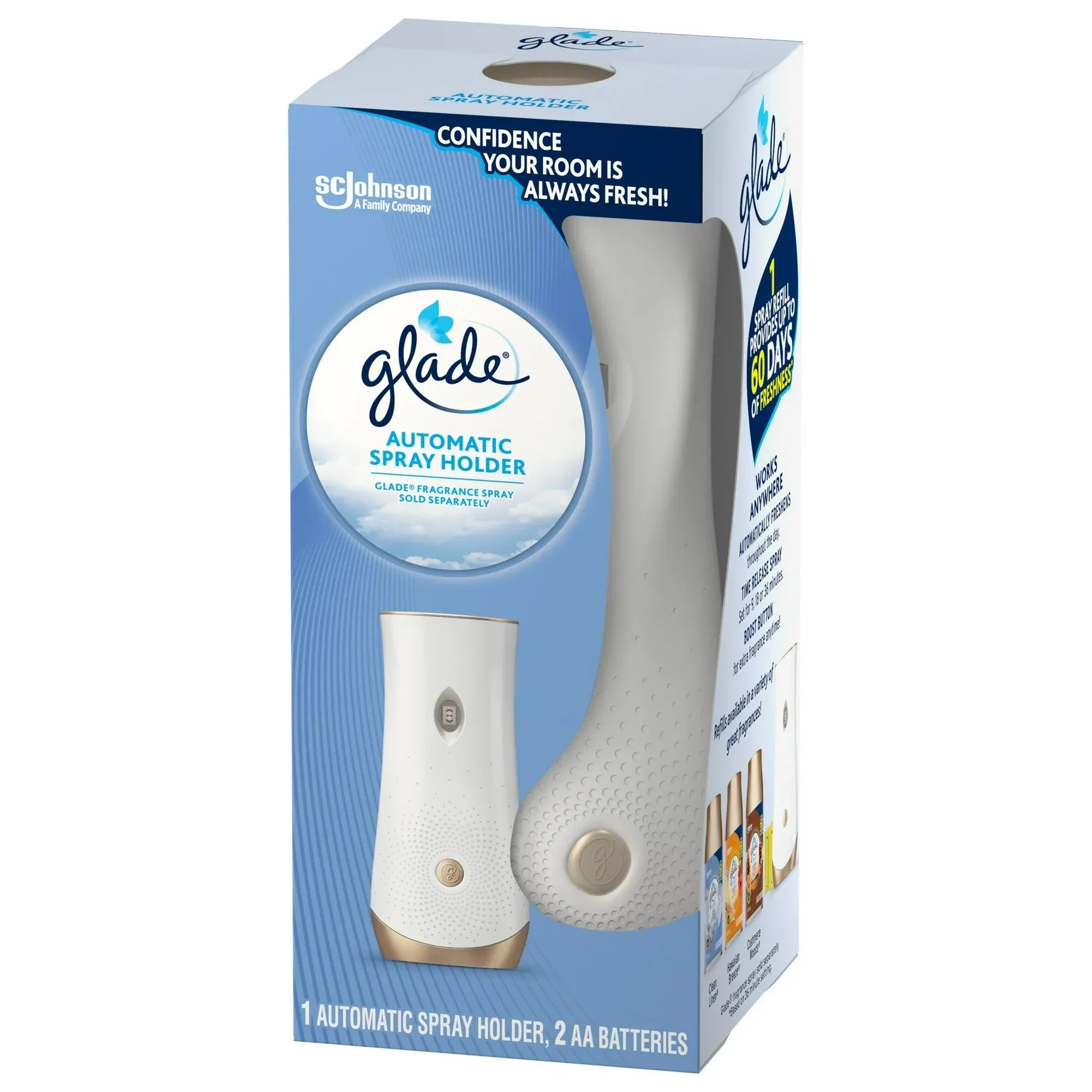 Wholesale Price with free shipping across the USA for (2 pack) Glade Automatic Spray Holder, Battery-Operated Air Freshener Spray, 10.2 oz, 1 Count - Manji Distributors