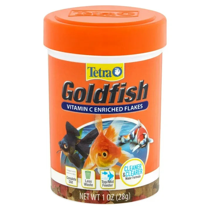 Wholesale Price with free shipping across the USA for (3 pack) Tetra Goldfish Flakes, Balanced Diet Fish Food, Clear Water Formula, 1 oz. - Manji Distributors