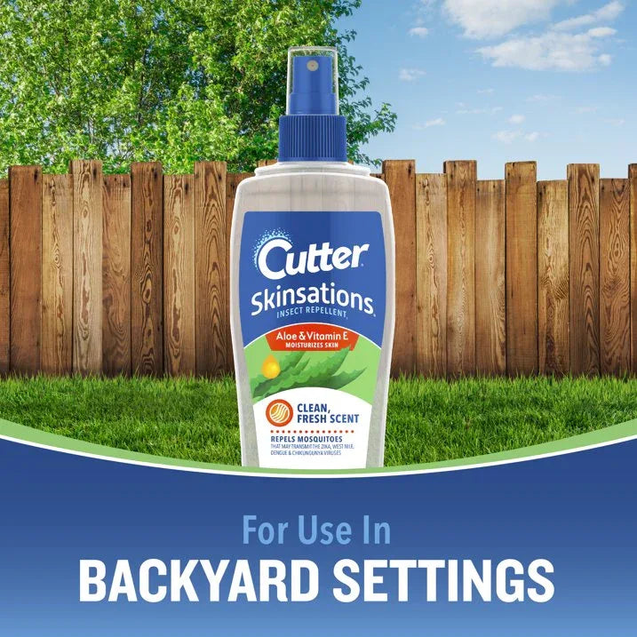 Wholesale Price with free shipping across the USA for (2 pack) Cutter Skinsations Insect Repellent Pump Spray, Clean Fresh Scent, 7.5 Ounces - Manji Distributors