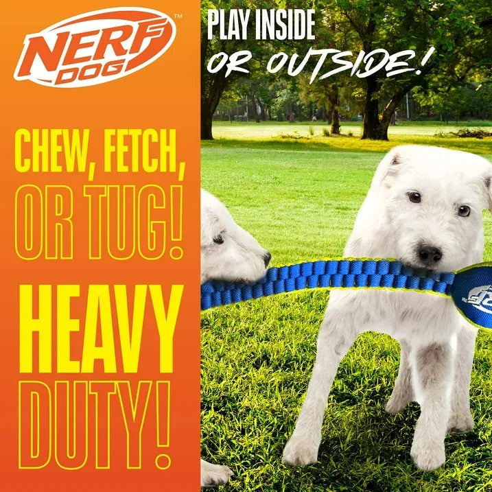 Wholesale Price with free shipping across the USA for Nerf Dog Vortex Chain Tug Dog Toy with Durable Braided Nylon, 25 inch - Manji Distributors