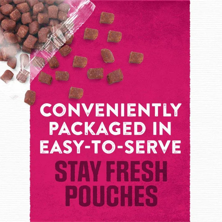 Wholesale Price with free shipping across the USA for Purina Moist & Meaty Dry Dog Food, High Protein Steak Flavor with Real Beef, 6 oz Pouches (36 Pack) - Manji Distributors