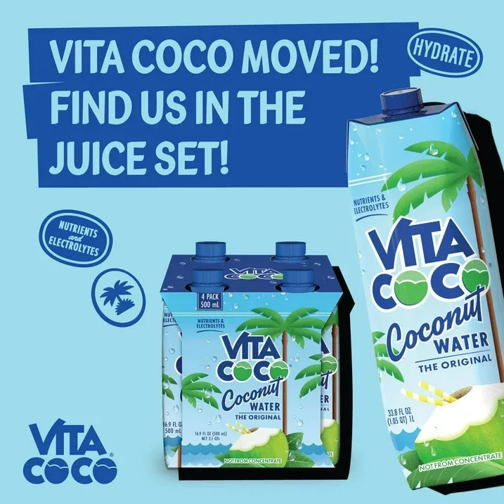 Wholesale Price with free shipping across the USA for Vita Coco The Original Coconut Water, Nutrients & Electrolytes Rich, Pure, 11.1 fl oz, 12 Count - Manji Distributors
