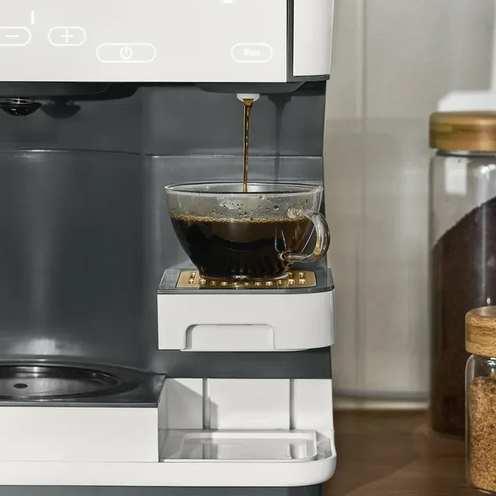 Wholesale Price with free shipping across the USA for Beautiful Multi-Brew 12-Cup Programmable Drip & Single-Serve Coffee Maker, White Icing by Drew Barrymore - Manji Distributors