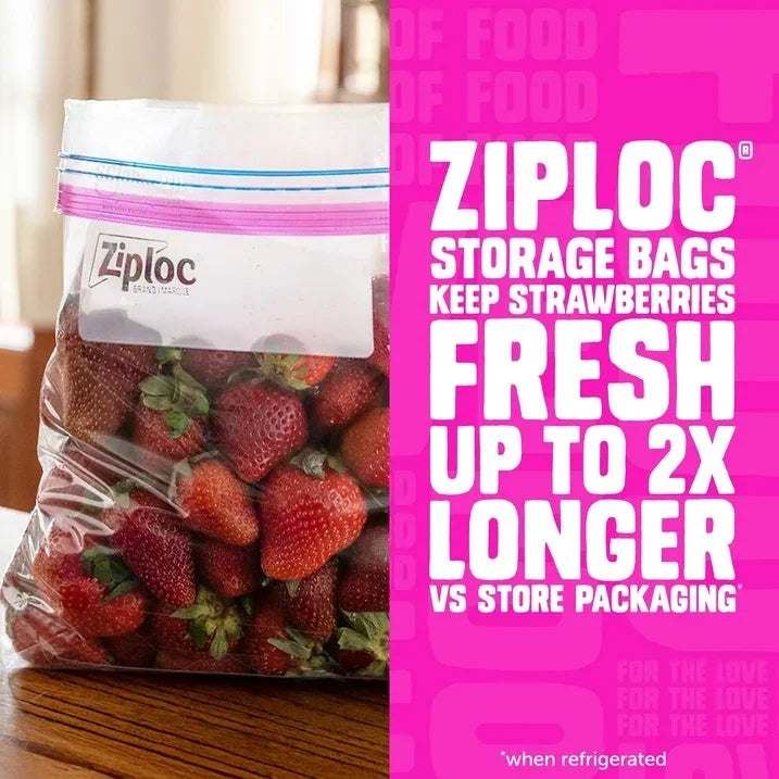 Wholesale Price with free shipping across the USA for Ziploc Brand Storage Bags, School Supplies, with Grip 'n Seal Technology, Gallon, 20 Count - Manji Distributors