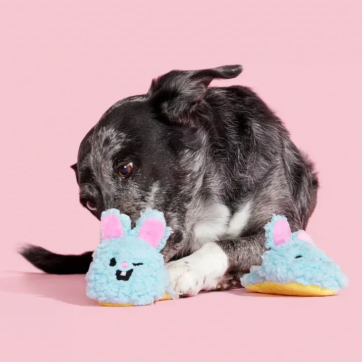 Wholesale Price with free shipping across the USA for BARK Yippy & Skippy Slippies Plush Dog Toys with Squeakers and Crazy Crinkle, for XS to Small Dogs - Manji Distributors