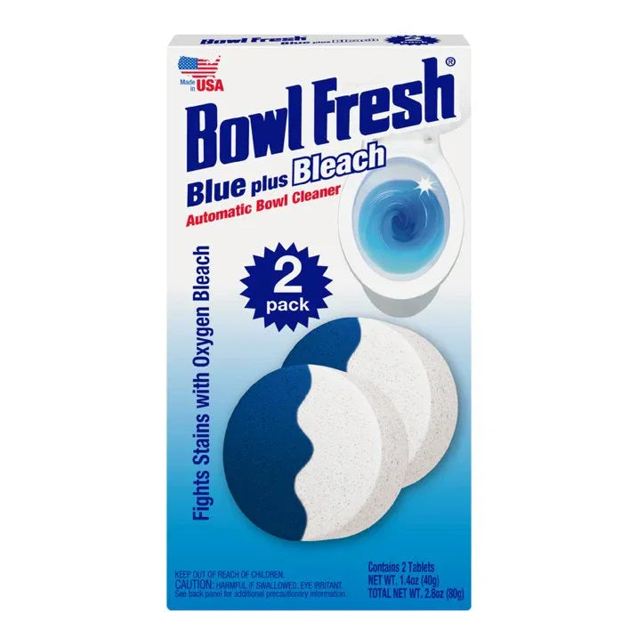 Wholesale Price with free shipping across the USA for Bowl Fresh Automatic Toilet Bowl Cleaner and Freshener with Bleach, 20 Pack - Manji Distributors