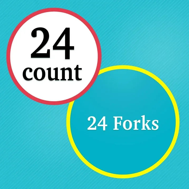 Wholesale Price with free shipping across the USA for (6 pack) Disposable Plastic Forks, Green, 24 Count, by Way To Celebrate - Manji Distributors