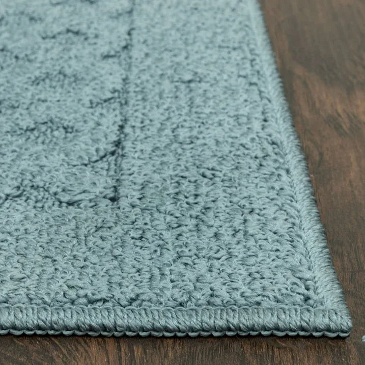 Wholesale Price with free shipping across the USA for Mainstays Dylan Solid Diamond Olefin Blue Indoor Area Rug, 5' x 7' - Manji Distributors