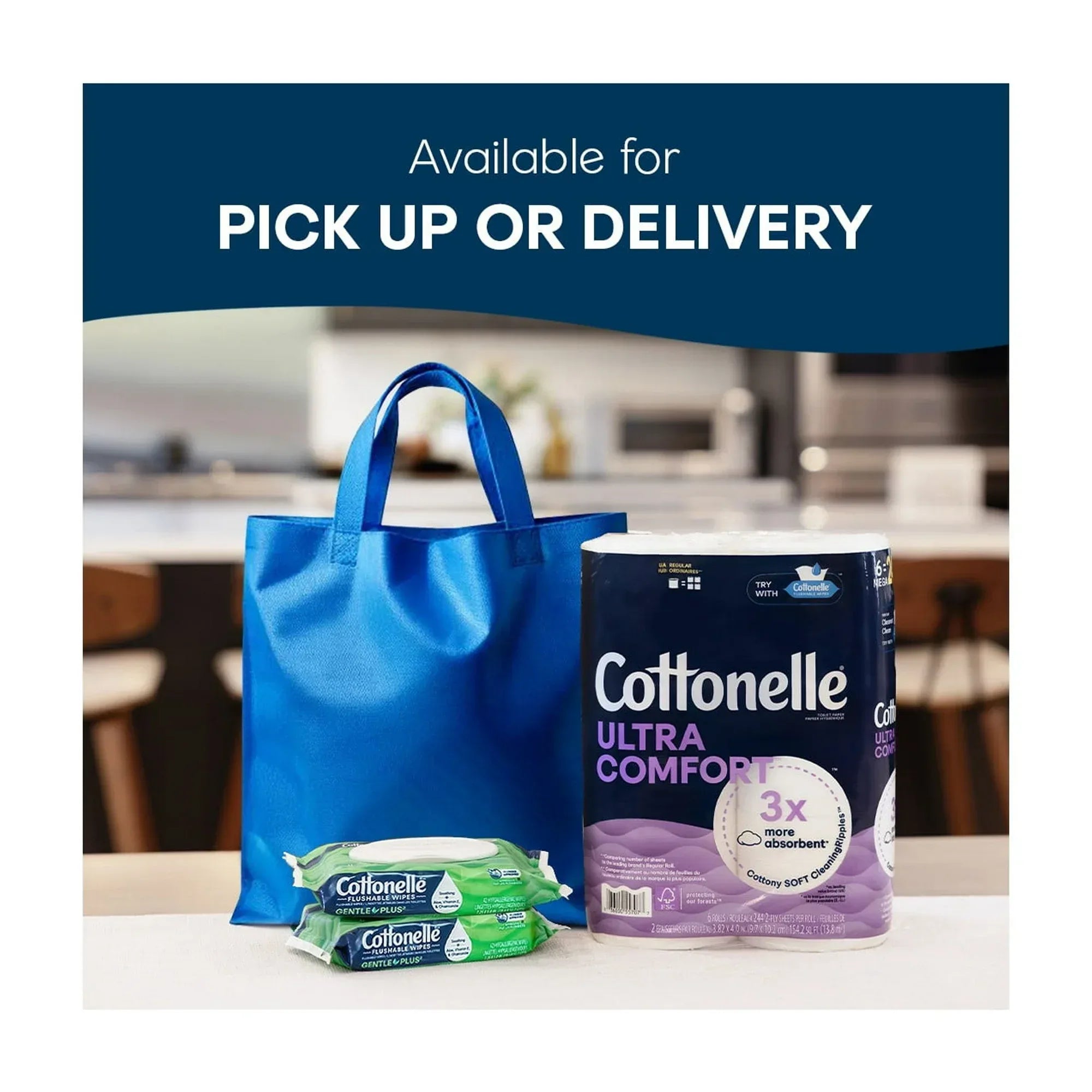 Wholesale Price with free shipping across the USA for Cottonelle Ultra Comfort Toilet Paper, Soft Toilet Tissue, 30 Mega Rolls - Manji Distributors