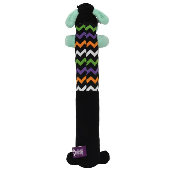 Wholesale Price with free shipping across the USA for Multipet Smiling Loofa Halloween Plush Dog Toy with Squeaker, 2 Piece Multipack, Frankenstein and Mummy, 12