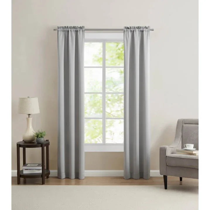 Wholesale Price with free shipping across the USA for Mainstays Blackout Curtain Panel Pair, Set of 2, Grey Dawn, 30