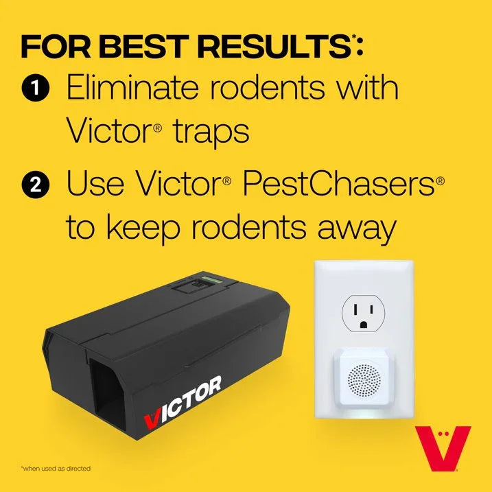 Wholesale Price with free shipping across the USA for Victor PestChaser Rodent Repellent with Nightlight - 3 Pack - White - Manji Distributors
