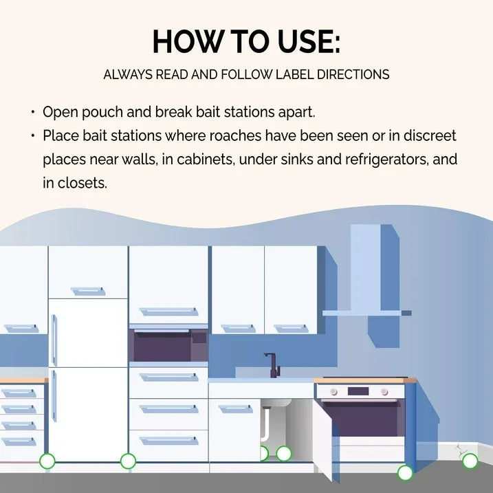 Wholesale Price with free shipping across the USA for Hot Shot MaxAttrax Roach Bait, Child-Resistant Bait Stations, 12 Count - Manji Distributors