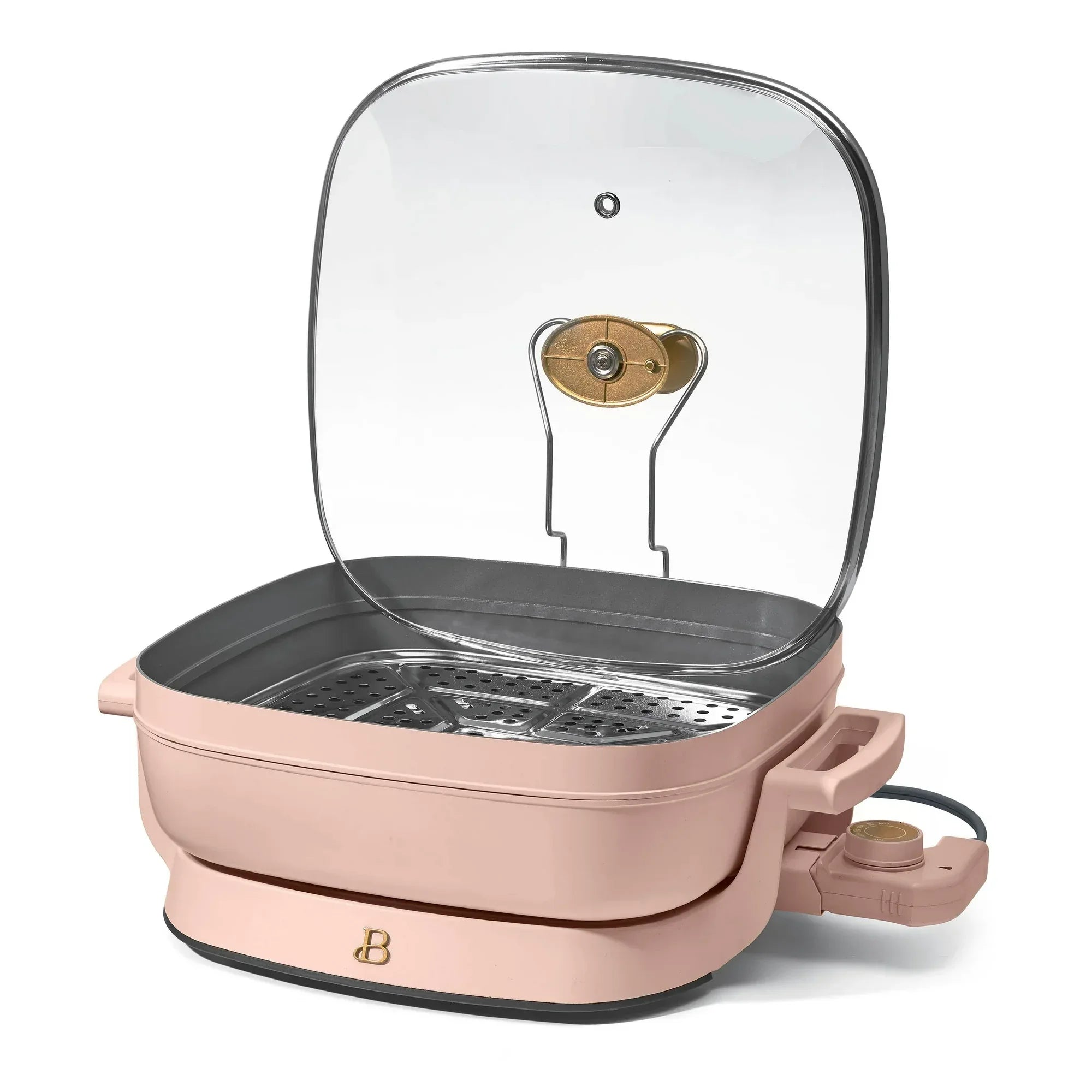 Wholesale Price with free shipping across the USA for Beautiful 5 in 1 Electric Skillet - Expandable up to 7 Qt, Rose by Drew Barrymore - Manji Distributors
