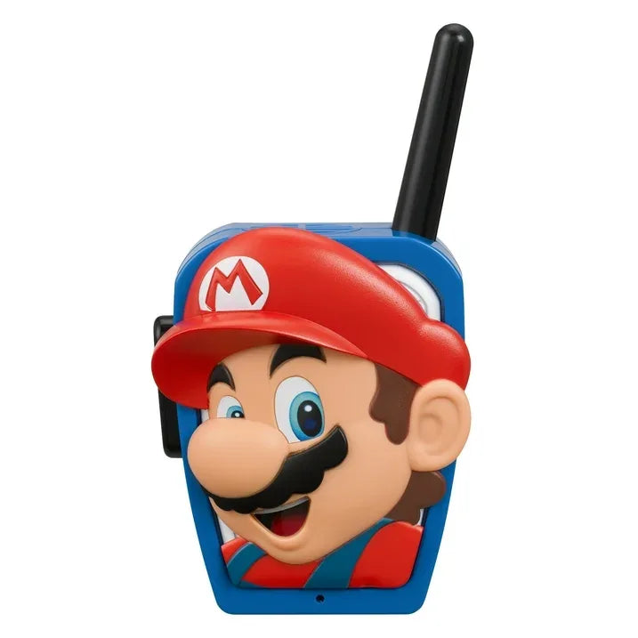 Wholesale Price with free shipping across the USA for Super Mario Extended Range Walkie Talkies - Action Figures - Push to Talk Button, Children Ages 3+ - Manji Distributors