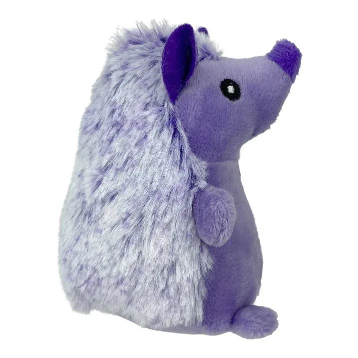 Wholesale Price with free shipping across the USA for (3 pack) Multipet Mini Pet Plush Hedgehog Small Dog Toy with Squeaker, Purple - Manji Distributors