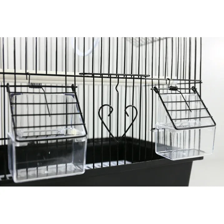 Wholesale Price with free shipping across the USA for A&E Cage Compact and Stylish House Style Small Bird Cage - Black - Manji Distributors