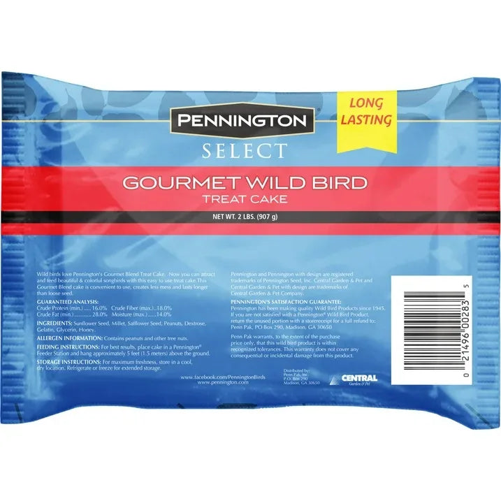Wholesale Price with free shipping across the USA for (2 pack) Pennington Premium Gourmet Wild Bird Seed Cake, 2 lb., 1 Pack, Dry - Manji Distributors