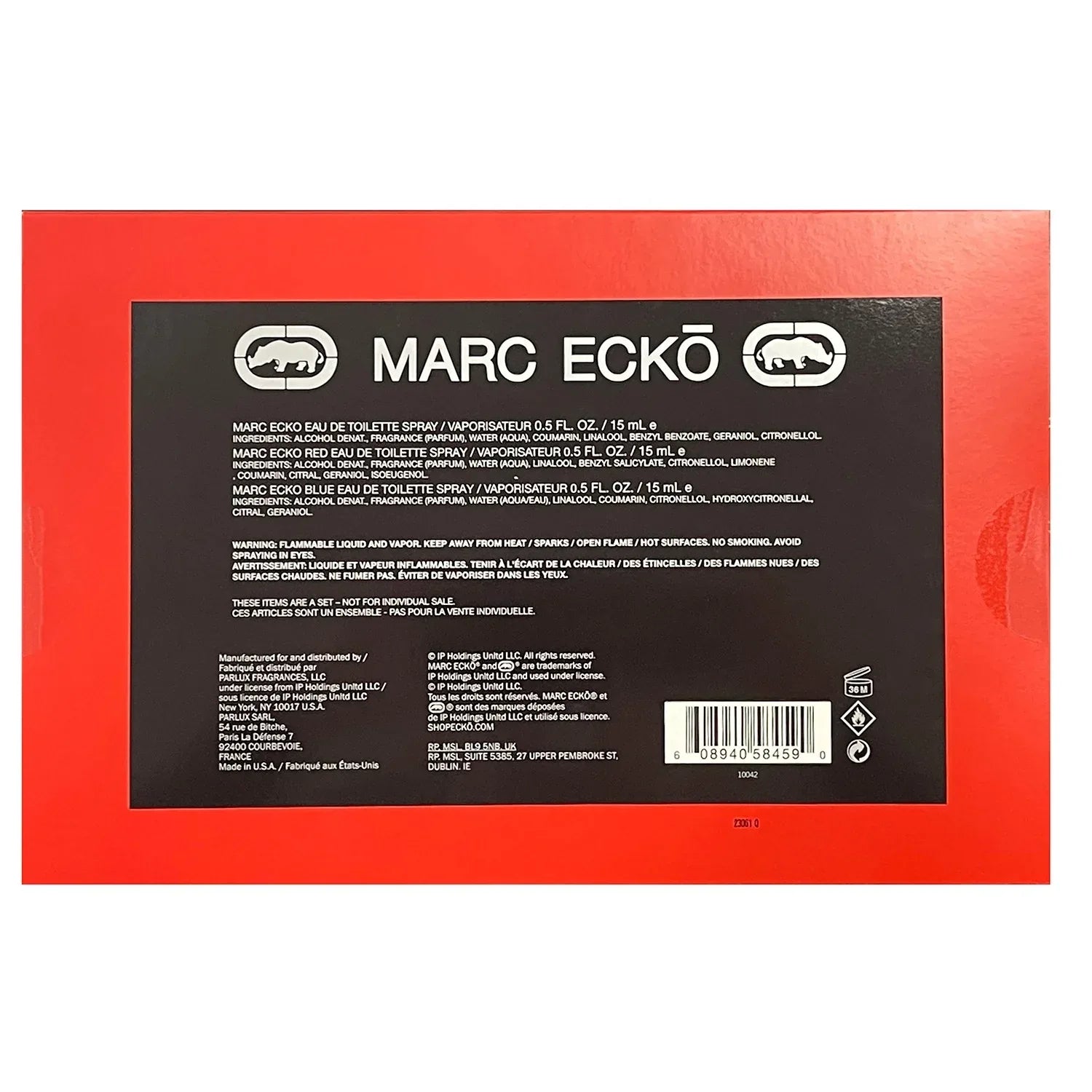 Wholesale Price with free shipping across the USA for Marc Ecko Gift Set for Men, 3 piece 0.5 fl oz each - Manji Distributors