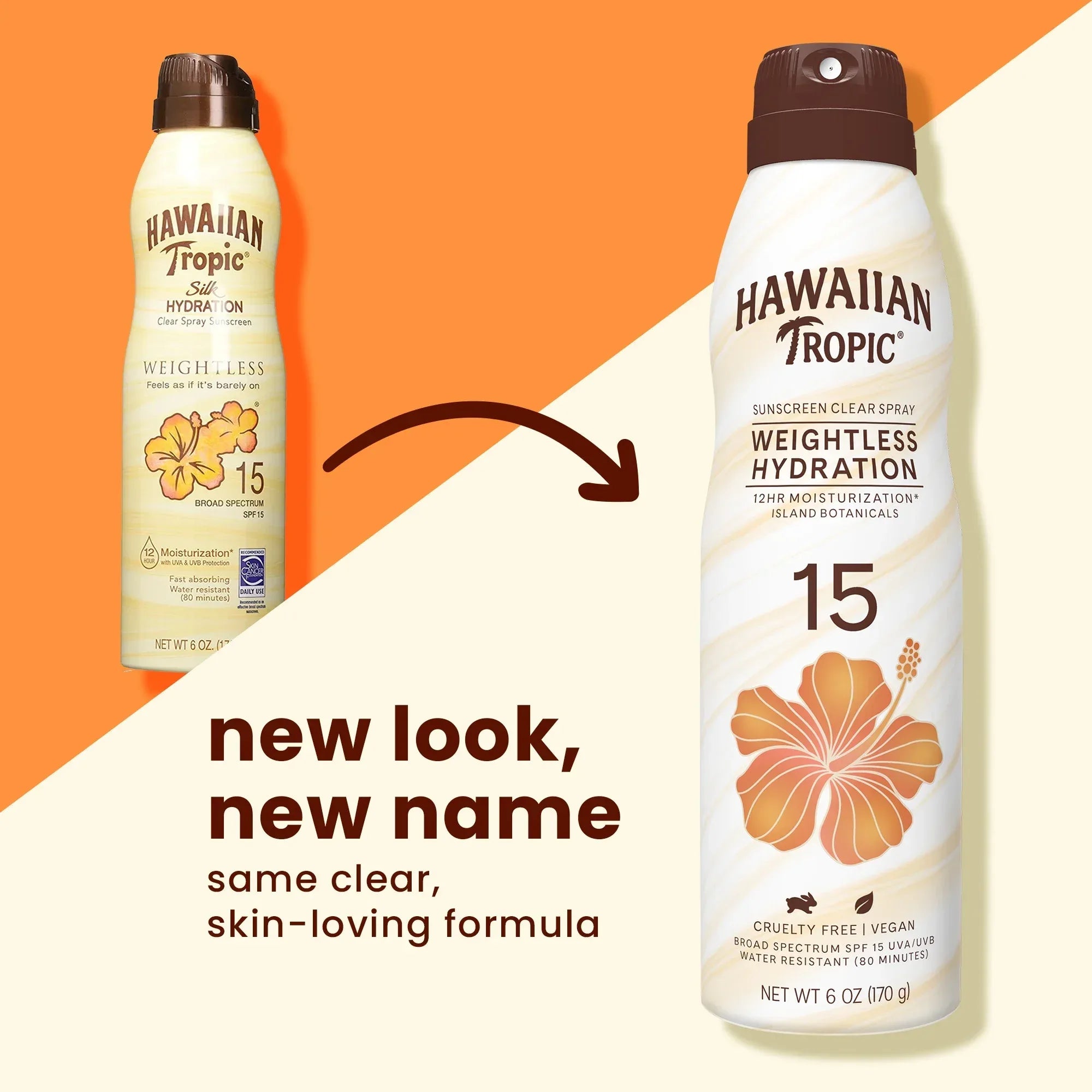 Wholesale Price with free shipping across the USA for Hawaiian Tropic Weightless Hydration Clear Spray Sunscreen SPF 15, 6oz - Manji Distributors