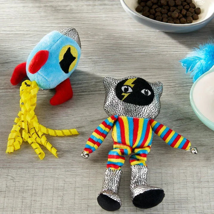 Wholesale Price with free shipping across the USA for Vibrant Life Cat Toy - Space Cat Toys, 2 Pack with Catnip - Manji Distributors