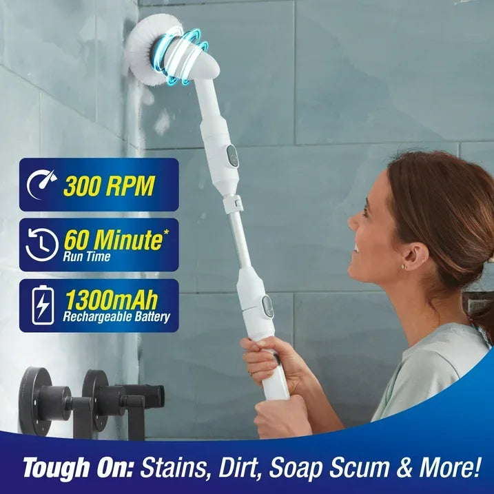 Wholesale Price with free shipping across the USA for Voom® Spin Scrubber, Cordless Scrubbing Brush, Powerful, Heavy-Duty & All-Purpose Brushes, Rechargeable - Manji Distributors