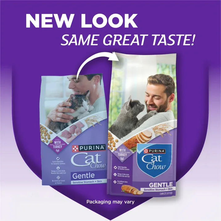 Wholesale Price with free shipping across the USA for Purina Cat Chow Gentle Sensitive Stomach and Skin Dry Cat Food, Whole Grain, 6.3 lb Bag - Manji Distributors